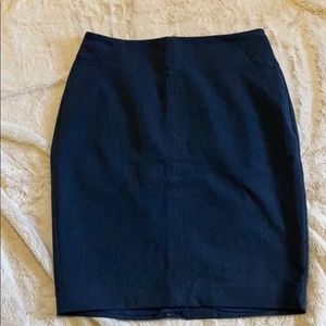 Deep Navy Pencil Skirt
